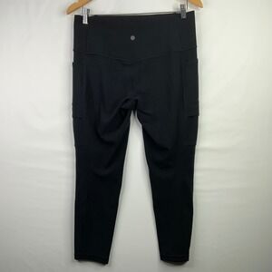 Outdoor Voices Rectrek Pants Black Women Small Elastic Waist Hiking Tapered Leg